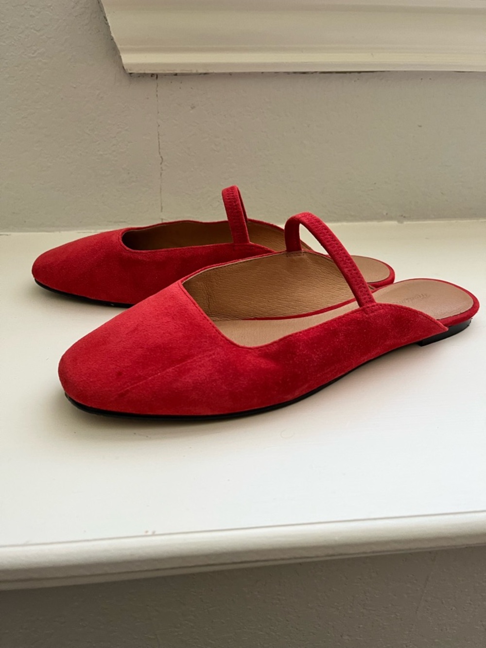 Madewell Greta Ballet Flat Mule - Bandana Red - Picture 3 of 6